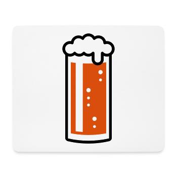German Altbier Glass (Beer / Ale / 2C) - Mouse Pad (horizontal) - white - Front
