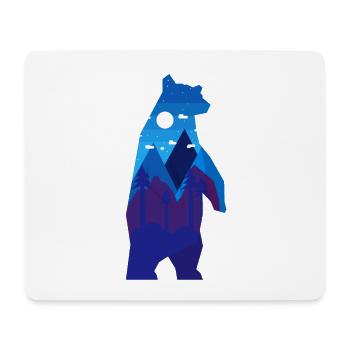 Bear Abstract - Mouse Pad (horizontal) - white - Front