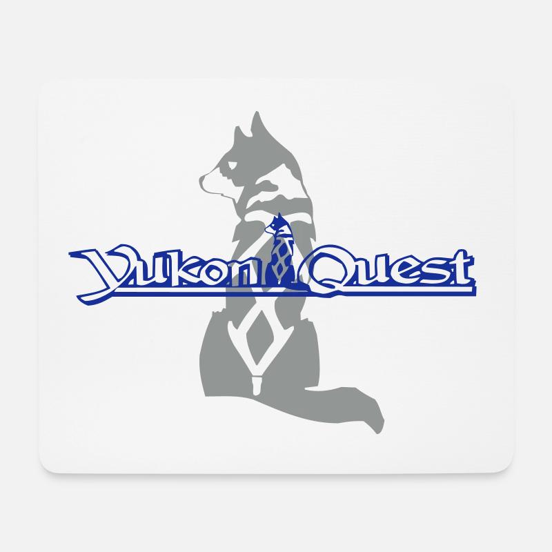 Yukon Quest (blue) - Mousepad (Querformat) - Weiß
