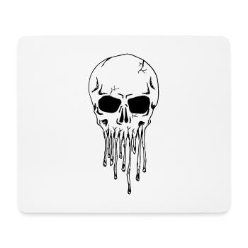 Dripping Skull - Mouse Pad (horizontal) - white - Front