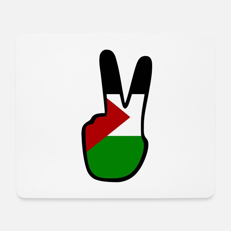 Free palestine - Mousepad (Querformat) - Weiß