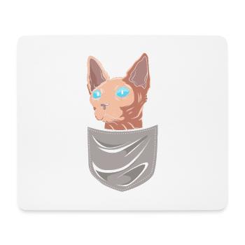 Le Sphynx - Tapis de souris (format paysage) - blanc - Devant