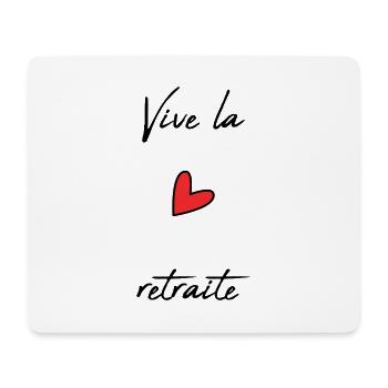 RUHESTAND. RUHESTAND. PENSIONIERT. GLÜCKLICHER RUHESTAND - Mousepad (Querformat) - Weiß - Vorne