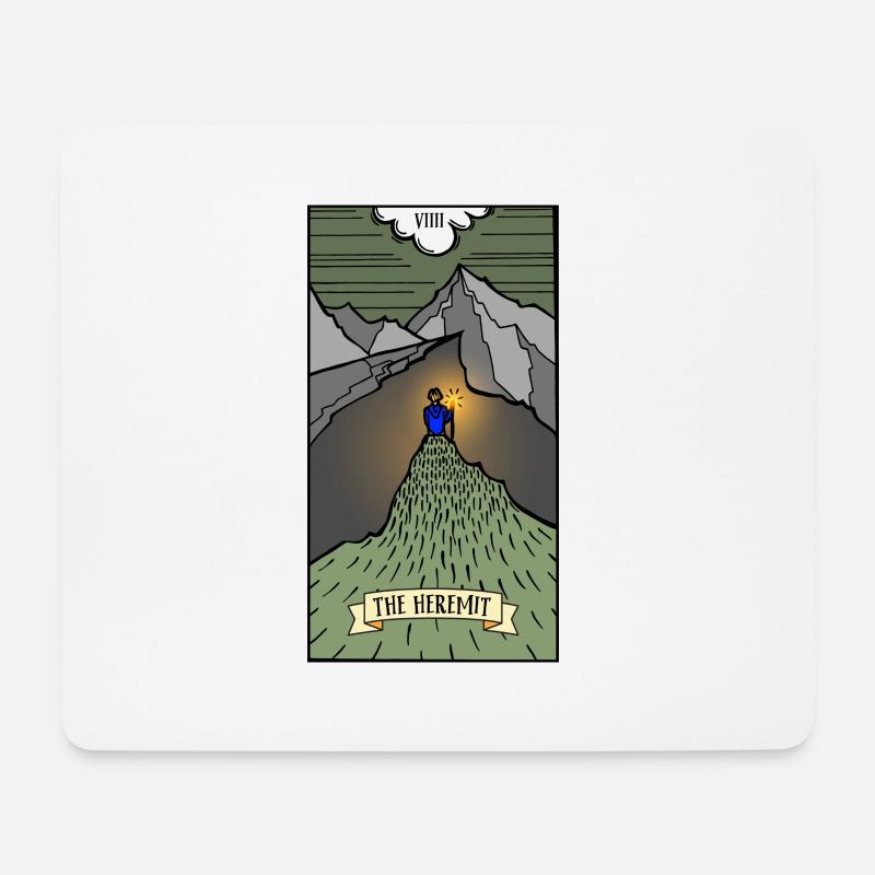 Der Heremit - Mousepad (Querformat) - Weiß