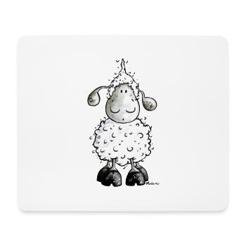 Mc Wolle Wollschaf Schaf - Mousepad (Querformat) - Weiß - Vorne