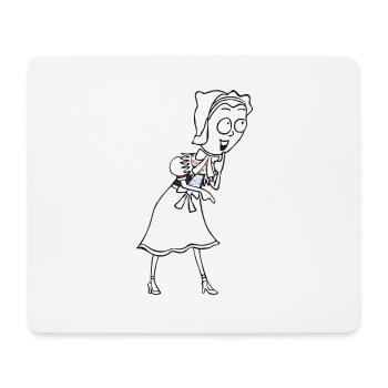 SERBSKA JANKA - kontur - - Mousepad (Querformat) - Weiß - Vorne