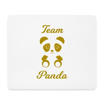 Team Panda Bär as a gift idea - Mouse Pad (horizontal) - white - Front