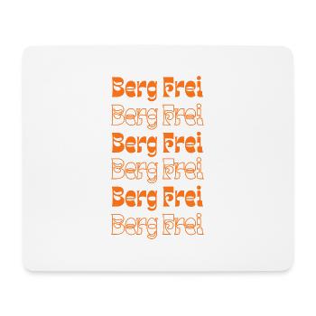 Retro Berg Frei Mountain Typography - Mousepad (Querformat) - Weiß - Vorne