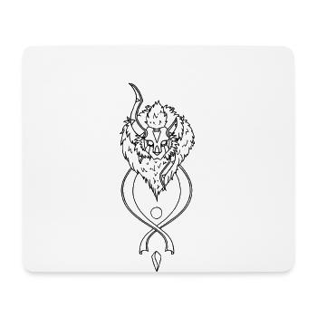 Lion Design - Tapis de souris (format paysage) - blanc - Devant