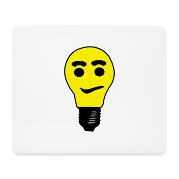 glühbirne - Mousepad (Querformat) - Weiß - Vorne