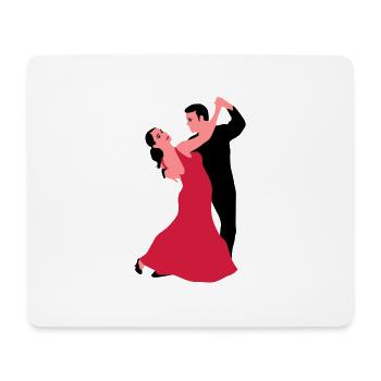 tanzpaar_a_3c - Mousepad (Querformat) - Weiß - Vorne