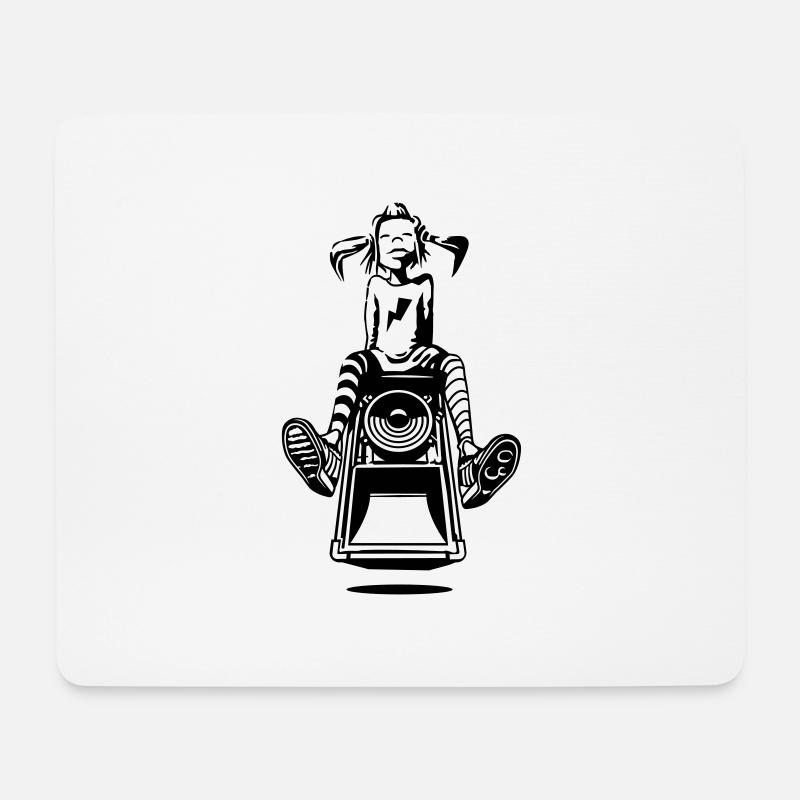 Scoop Girl - Mousepad (Querformat) - Weiß