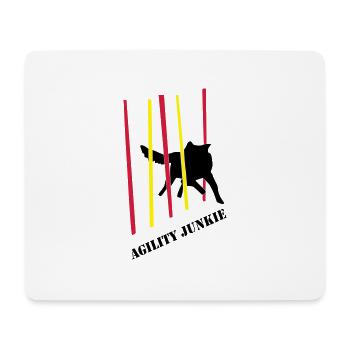 Agility Junkie_2_cb - Mousepad (Querformat) - Weiß - Vorne