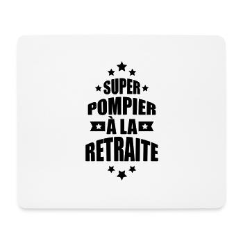 super pompier à la retraite - Tapis de souris (format paysage) - blanc - Devant