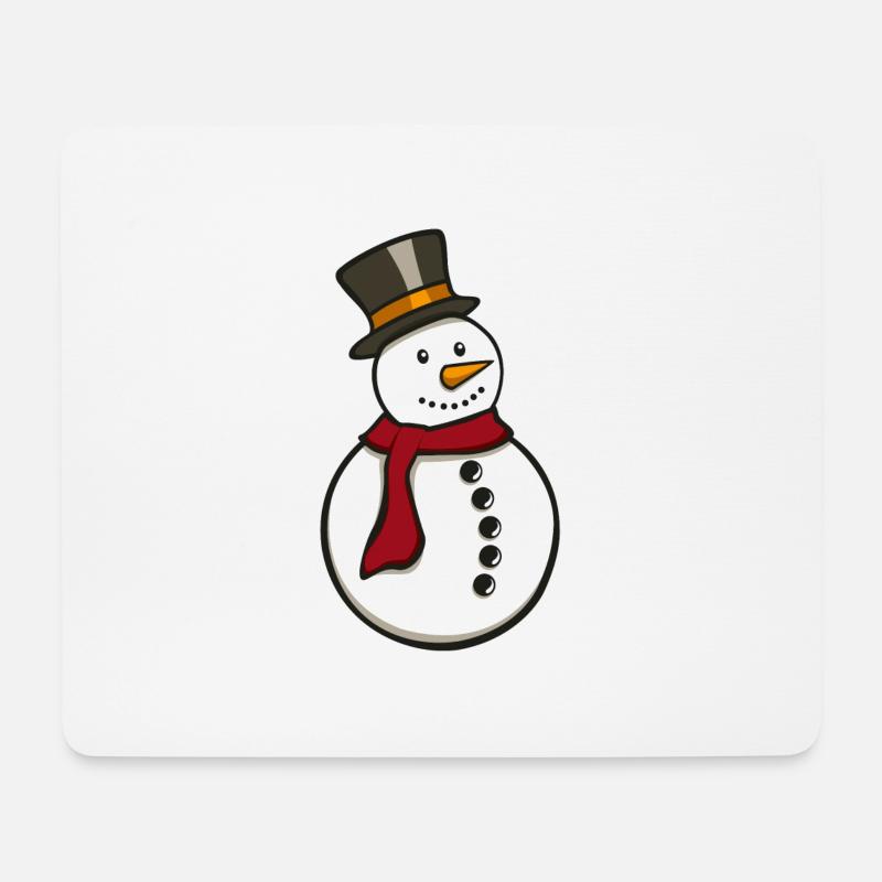 snowman - Mousepad (Querformat) - Weiß