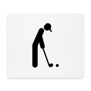 golfer_f1 - Tapis de souris (format paysage) - blanc - Devant