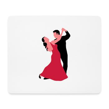 tanzpaar_f_3c - Mousepad (Querformat) - Weiß - Vorne