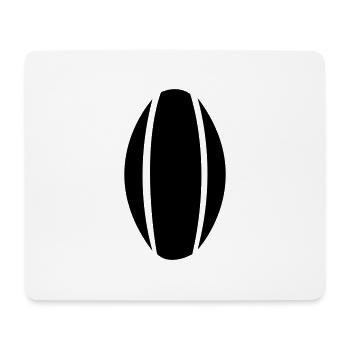 rugby11 - Tapis de souris (format paysage) - blanc - Devant