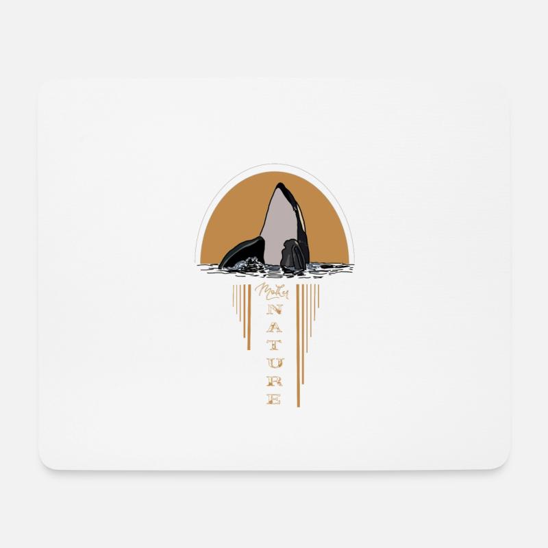 Mutter Natur Wal Umwelt Orca Meer - Mousepad (Querformat) - Weiß