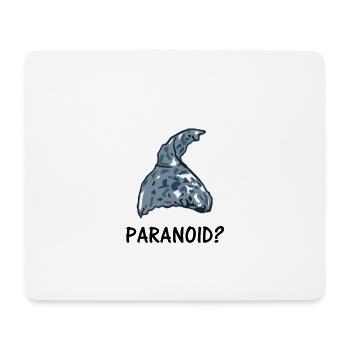 Paranoid? Aluhut - Mousepad (Querformat) - Weiß - Vorne