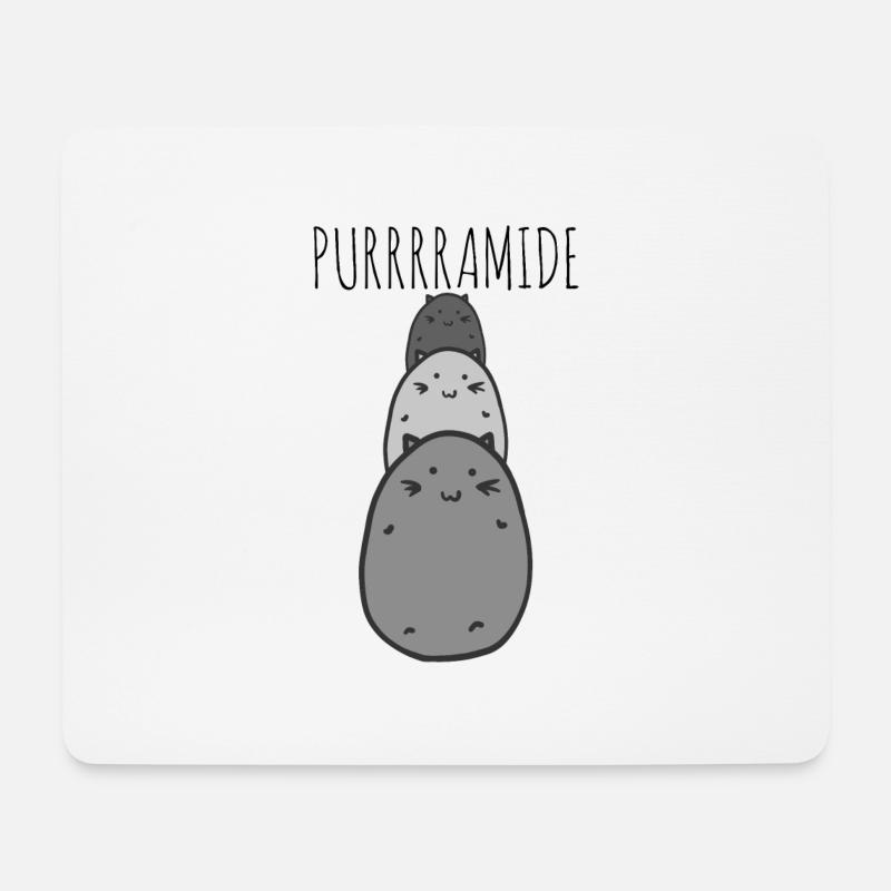 Katze Katzen - Mousepad (Querformat) - Weiß