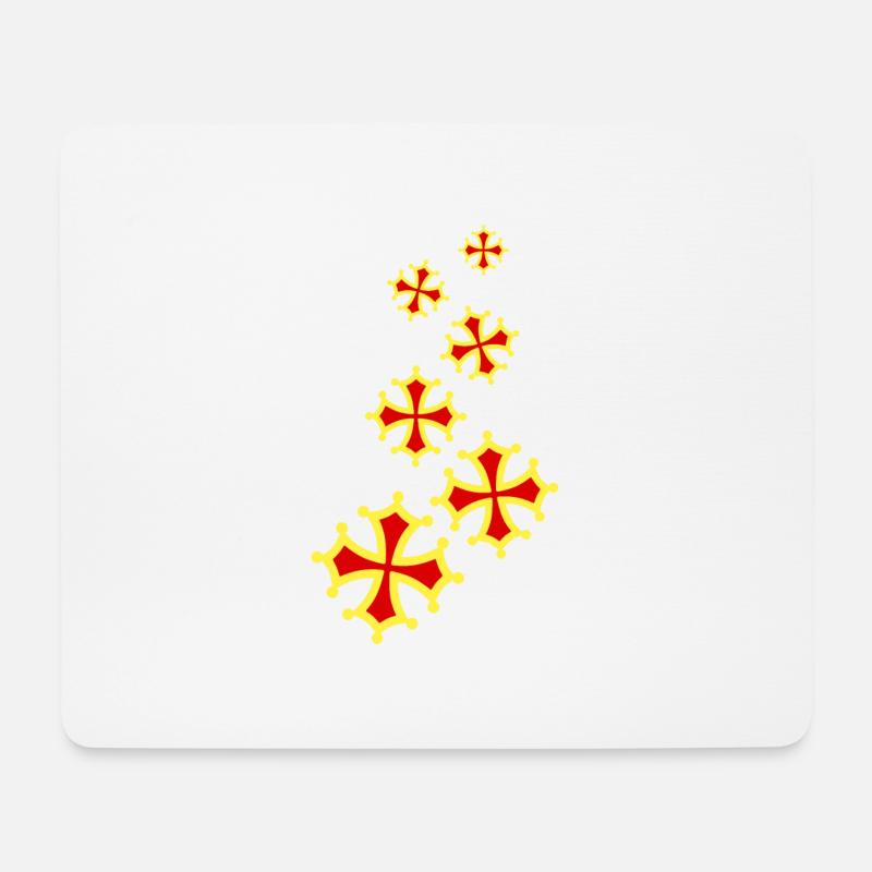 occitania cross 6 - Tapis de souris (format paysage) - blanc