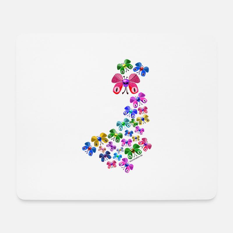 Schmetterlinge - Mousepad (Querformat) - Weiß