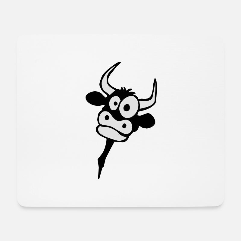Cow - Mouse Pad (horizontal) - white