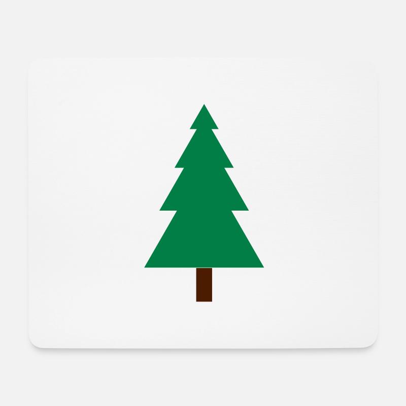 Tannenbaum - Mousepad (Querformat) - Weiß