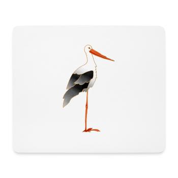 Storch - Mousepad (Querformat) - Weiß - Vorne