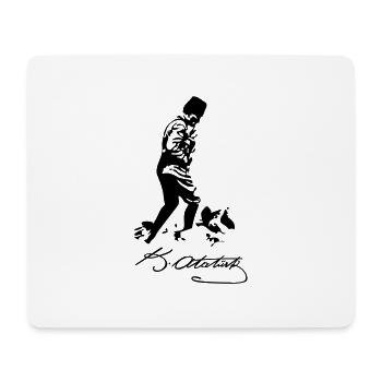 atatuerk1 - Mouse Pad (horizontal) - white - Front