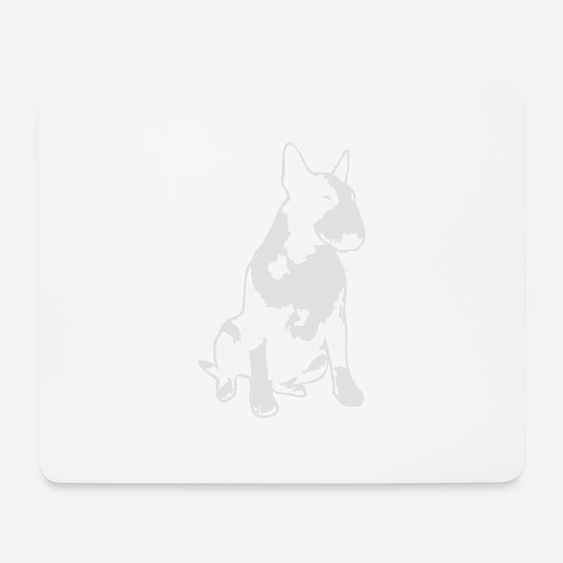Bull Terrier 2013 1c_4dark - Mouse Pad (horizontal) - white