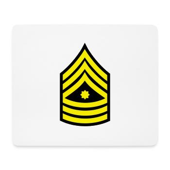 sergeant_1_f2 - Mouse Pad (horizontal) - white - Front