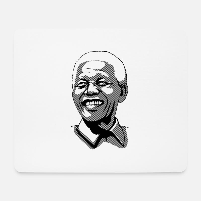 Mandela Lines - Mouse Pad (horizontal) - white