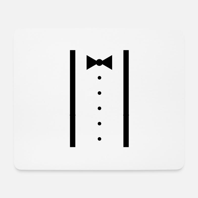 Hosenträger - Mousepad (Querformat) - Weiß