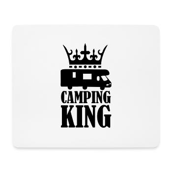 camping_king_01 - Mousepad (Querformat) - Weiß - Vorne