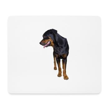 rottweiller - Tapis de souris (format paysage) - blanc - Devant
