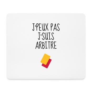 Arbitre / Arbitrage / Sport / Sifflet - Tapis de souris (format paysage) - blanc - Devant