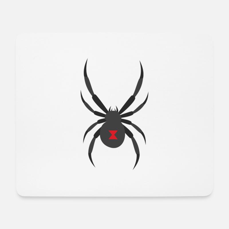 Black widow - Mouse Pad (horizontal) - white