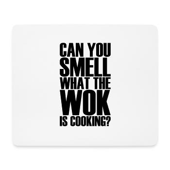 Can you smell what the Chef is cooking ? Chef Wok - Tapis de souris (format paysage) - blanc - Devant