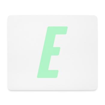 E - Mousepad (Querformat) - Weiß - Vorne