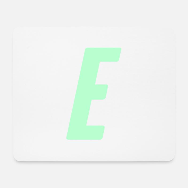 E - Mousepad (Querformat) - Weiß