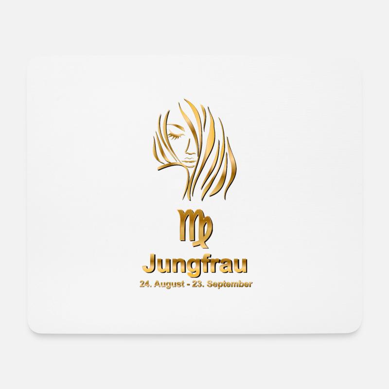 Sternzeichen Jungfrau - Mousepad (Querformat) - Weiß