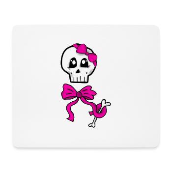 Female Skull - Tapis de souris (format paysage) - blanc - Devant