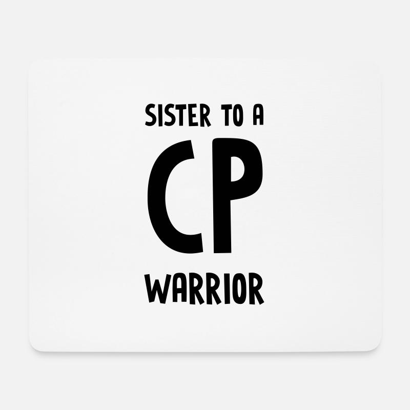 Schwester CP Warrior - Mousepad (Querformat) - Weiß