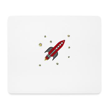 Fusée enfant - Tapis de souris (format paysage) - blanc - Devant