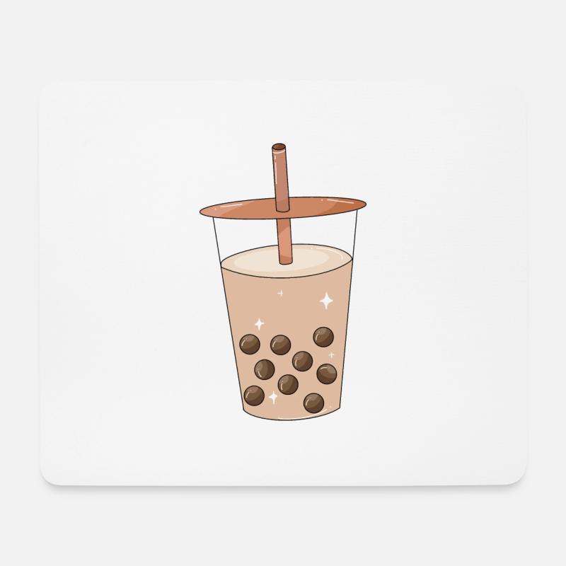Bubble Tea - Mousepad (Querformat) - Weiß