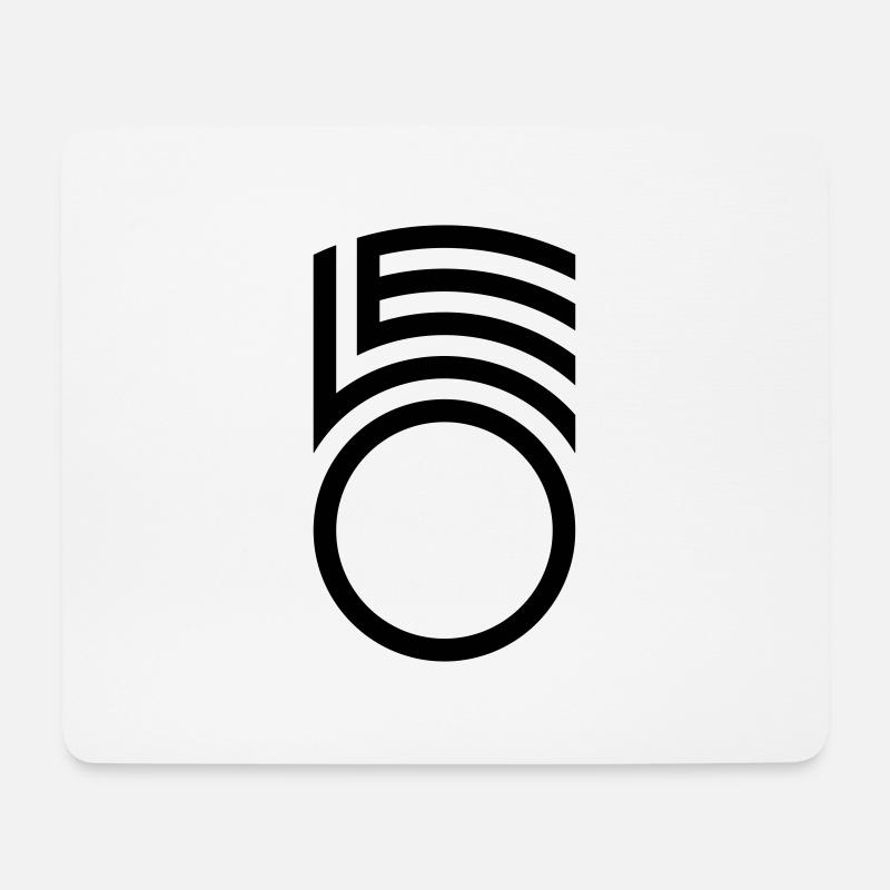 LEO full aff - Mousepad (Querformat) - Weiß