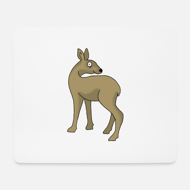 Roe deer - Mouse Pad (horizontal) - white