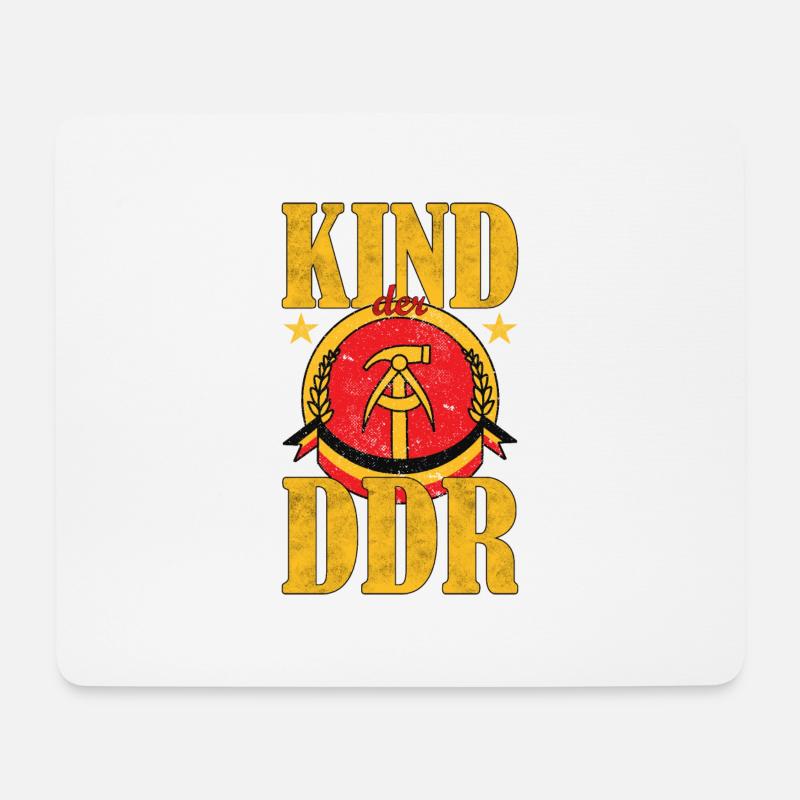 Kind der DDR Ostalgie Geschenk - Mousepad (Querformat) - Weiß